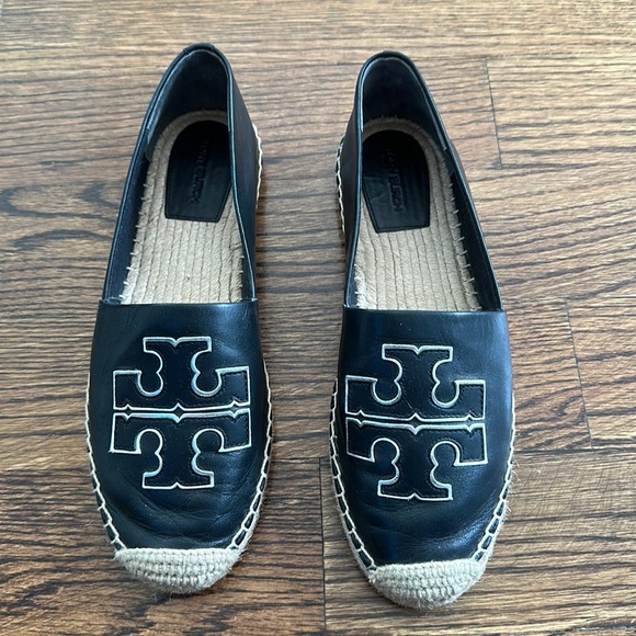 Tory Burch Shoes - Tory Burch Black Ines Espadrilles Size 8.5